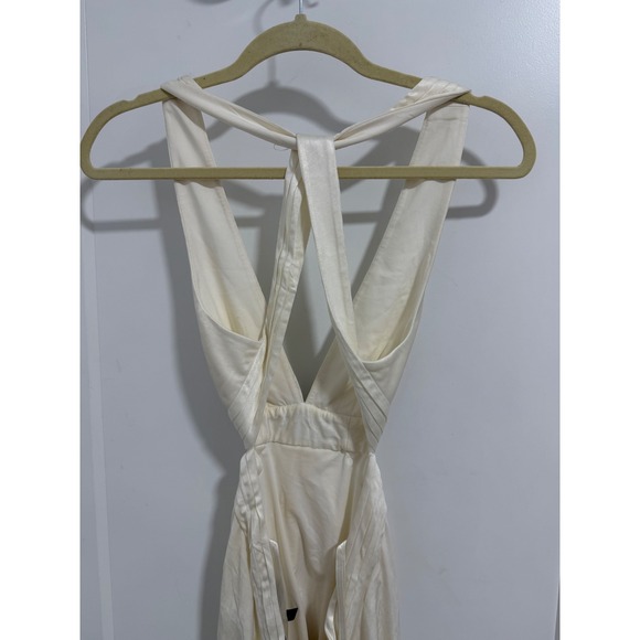 BCBGMAXAZRIA White Embellished Draped Mini Dress XXS - Picture 11 of 16